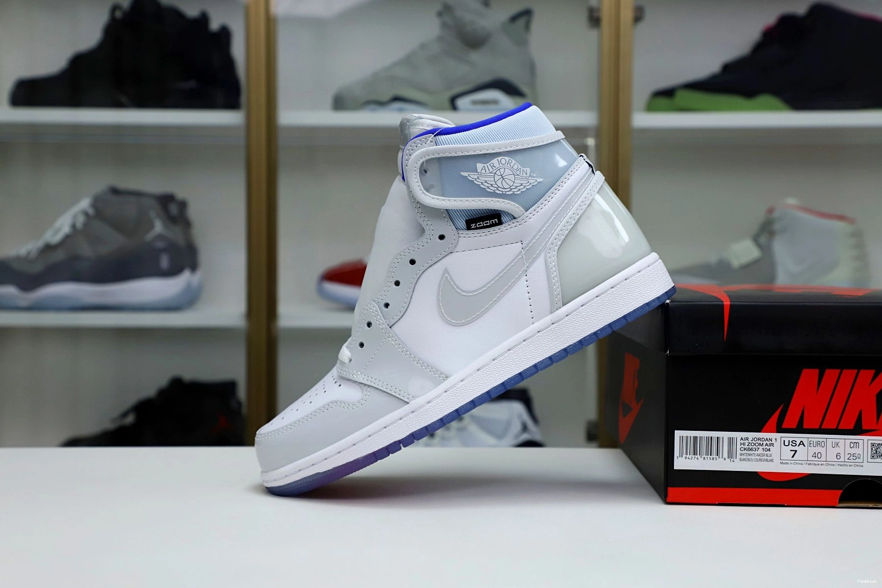 AIR JORDAN 1 'RACER BLUE' ZOOM HIGH 0713